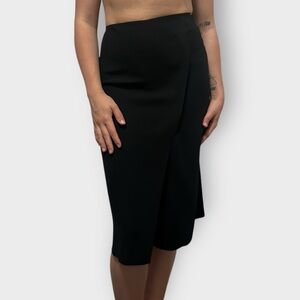 VINCE Black Skirt With Slit